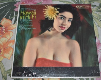 Vintage Leo Addeo And His Orchestra – Hawaii In Hi-Fi, RARE Vintage Record, Vintage Hawaii, Hawaii, Pineapple, Tiki Style Album, CAL 510