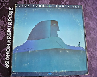 Elton John Empty Sky Vintage Vinyl Record 1975, Rock and Roll, Rock Album, Rock, Elton John Music, MCA Records