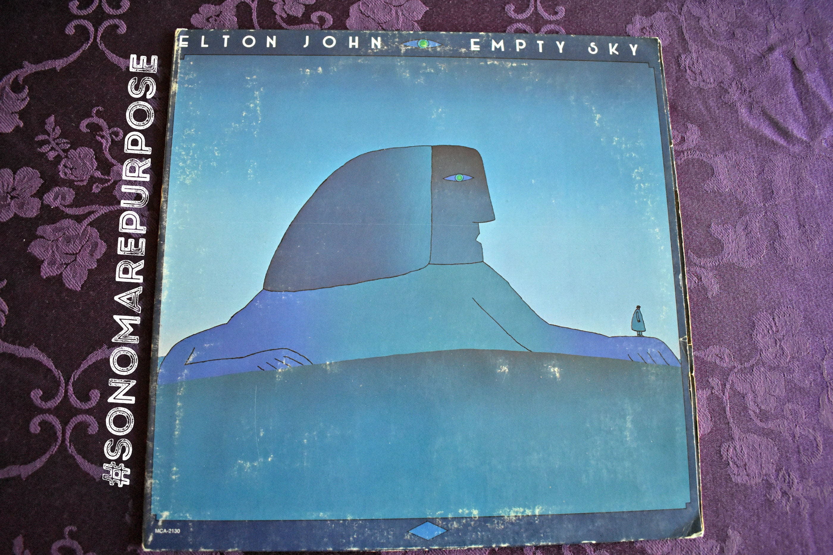 Elton John Empty Sky Vintage Vinyl Record 1975 Rock And Roll Etsy