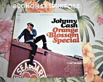 Johnny Cash Orange Blossom Special 1964 Original Vintage Vinyl Record Near Mint Vinyl Vintage Rare Album Record, Country Record, Country