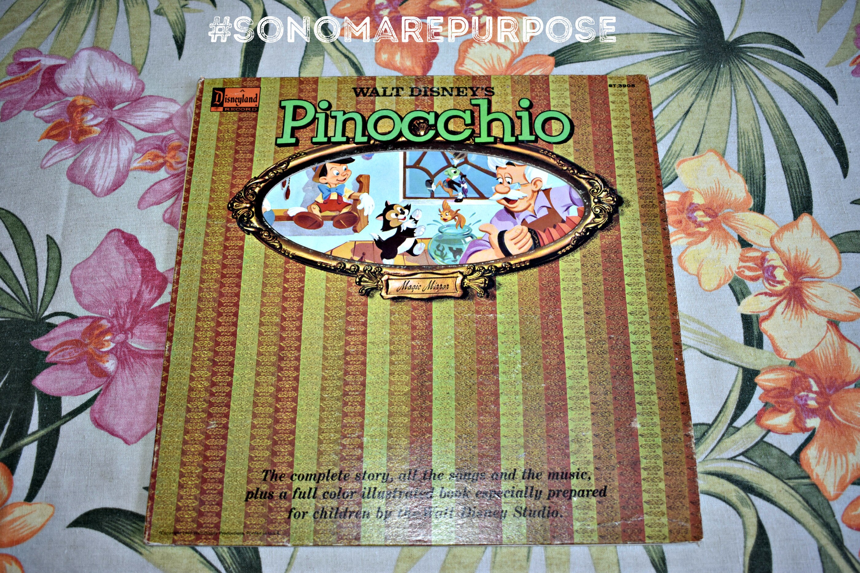 Walt Disney's Story Of Pinocchio Soundtrack Vinyl Record LP ST