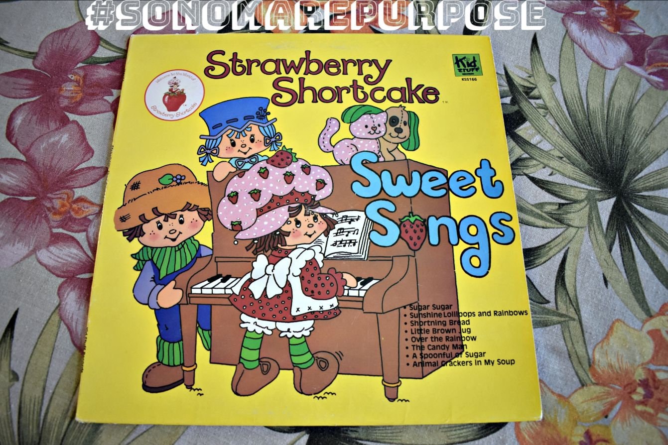 Strawberry Shortcake Sweet Songs Kid Stuff Vintage Record 1980 Children S Record Kids Record Strawberry Shortcake Sweet Songs Kid Stuff Vintage Record 1980 Children S Record Kids Record