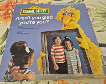 Vintage 1977 Sesame Street – Aren't You Glad You're You? Vinyl Record, CTW 22083, Kermit the Frog, Miss Piggy, Muppets, Big Bird
