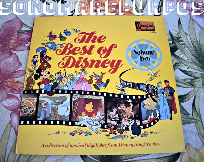 Walt Disney's Story and Songs The Best of Disney Vintage 1978, ST 2503, Vintage Record, Children's Record, Kids Record