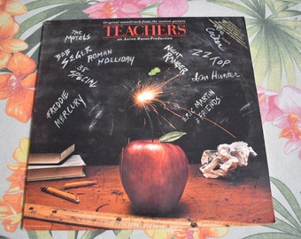 PROMO Teachers Soundtrack Vinyl 1984 Capital EMI Vintage Vinyl Record Album SV-12371, zz Top, Joe Cocker, The Motels, Eric Martin,38 Special