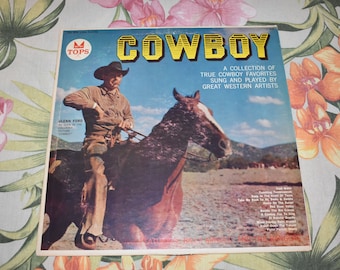 Vintage 1958 Billy Arnold And His Rangers – Cowboy Songs Of The West, Near Mint Vinyl Vintage Rare Album Record, Country Record, Country
