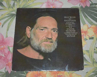 Vintage Willie Nelson – Willie Nelson Sings Kristofferson Vinyl Record Vintage Album, Willie Nelson Folk Rock, Country Record, JC 36188