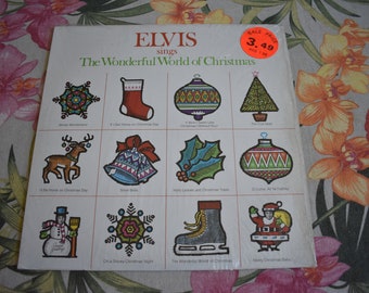 Vintage 1971 Elvis Presley, Elvis Sings The Wonderful World Of Christmas Album Vinyl Record 1st press, Elvis Christmas, Elvis Presley Rock