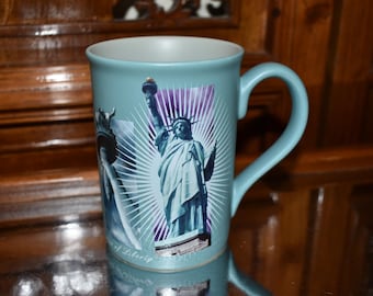Vintage Statue of Liberty New York Cermaic Coffee Tea Mug, Statue of Liberty Souvenir Coffee Mug, New York Statue of Liberty