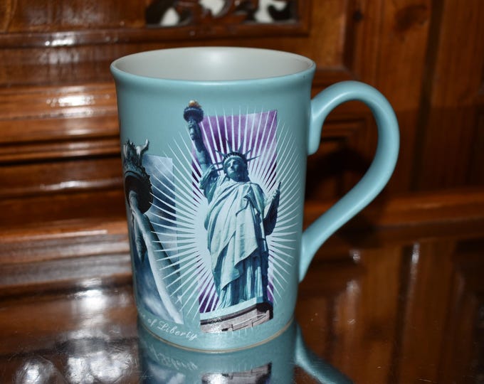 Vintage Statue of Liberty New York Cermaic Coffee Tea Mug, Statue of Liberty Souvenir Coffee Mug, New York Statue of Liberty