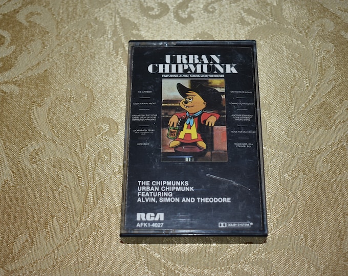 Vintage The Chipmunks - Urban Chipmunk Music Cassette Tape AFK1-4027, Childrens / Kids Cassette