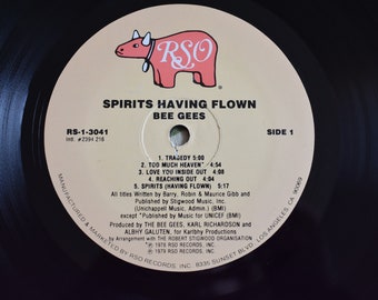 Bee Gees Spirits Having Flown VG+ Vinyl With Insert LP Record Album, Vintage 1970s, Disco Era, Vintage Disco Record, Bee Gees Disco Dancing
