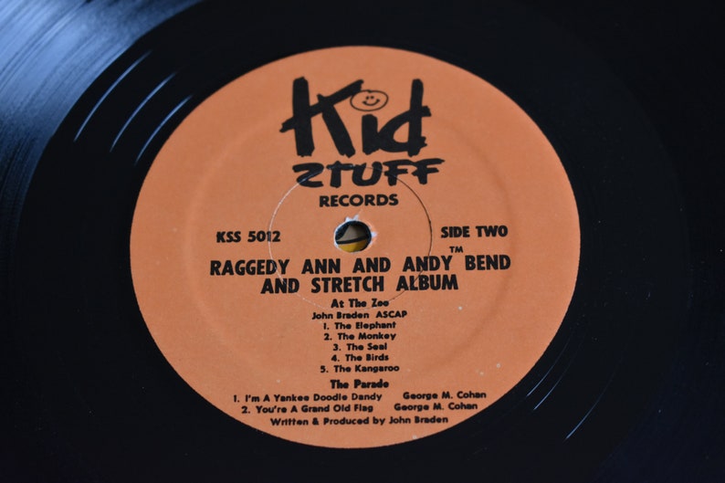 Vintage 1981 Raggedy Ann & Andy Bend and Stretch Vinyl Record Album ...