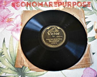 Antique 1916 Hilo Hawaiian March / Wailana Waltz Irene West Royal Hawaiians 78 RPM, RARE Vintage Record, Vintage Hawaii, Hawaiian