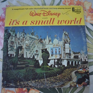 Walt Disney&#39;s its a small World Vintage 1964 Vinyl Record LP 3925 NEAR MINT, Record,Childrens Record, Kid Record,Its a Small World after all