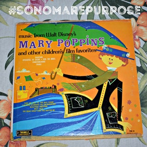 Music From Walt Disney's Mary Poppins And Other Children's Film Favorites (TW31) 1960s, Vintage Record, Children's Record, Kids Record
