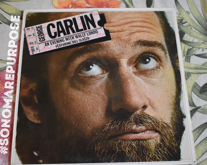 George Carlin An Evening With Wally Londo Featuring Bill Slaszo Vintage Vinyl Record 1975,LD 1008,Vintage Vinyl Comedy Record,Classic Comedy