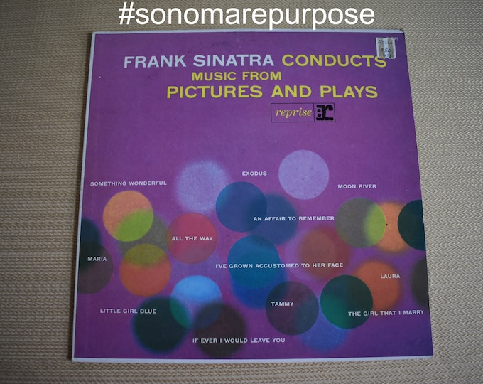 Frank Sinatra Conducts Music From Pictures And Plays OriginalVintage Vinyl Record Album Stereo 1961, Frank Sinatra, Rat Pack Record, Reprise