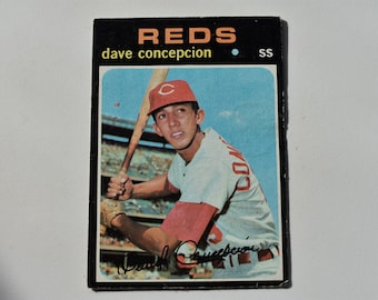 1971 Topps Dave Concepcion #14 Rookie Cincinnati Reds Baseball Card, Major League Baseball,Sports Trading Card,Trading Cards,Cincinnati Reds