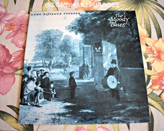 The Moody Blues Long Distance Voyager Vintage Vinyl LP 1981 Polygram Records 33 RPM Record Near Mint Vintage Record, Prog Rock, TRL-1-2901