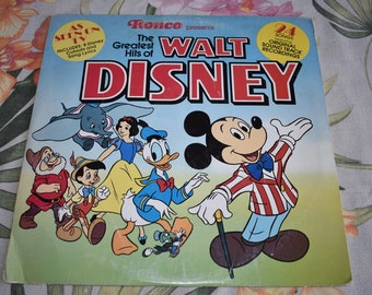 Walt Disney's Disney's  Mickey Mouse Disco Vinyl Record Album 1979, Vintage Record, Childrens Record, Kids Record, Kids Music Disney