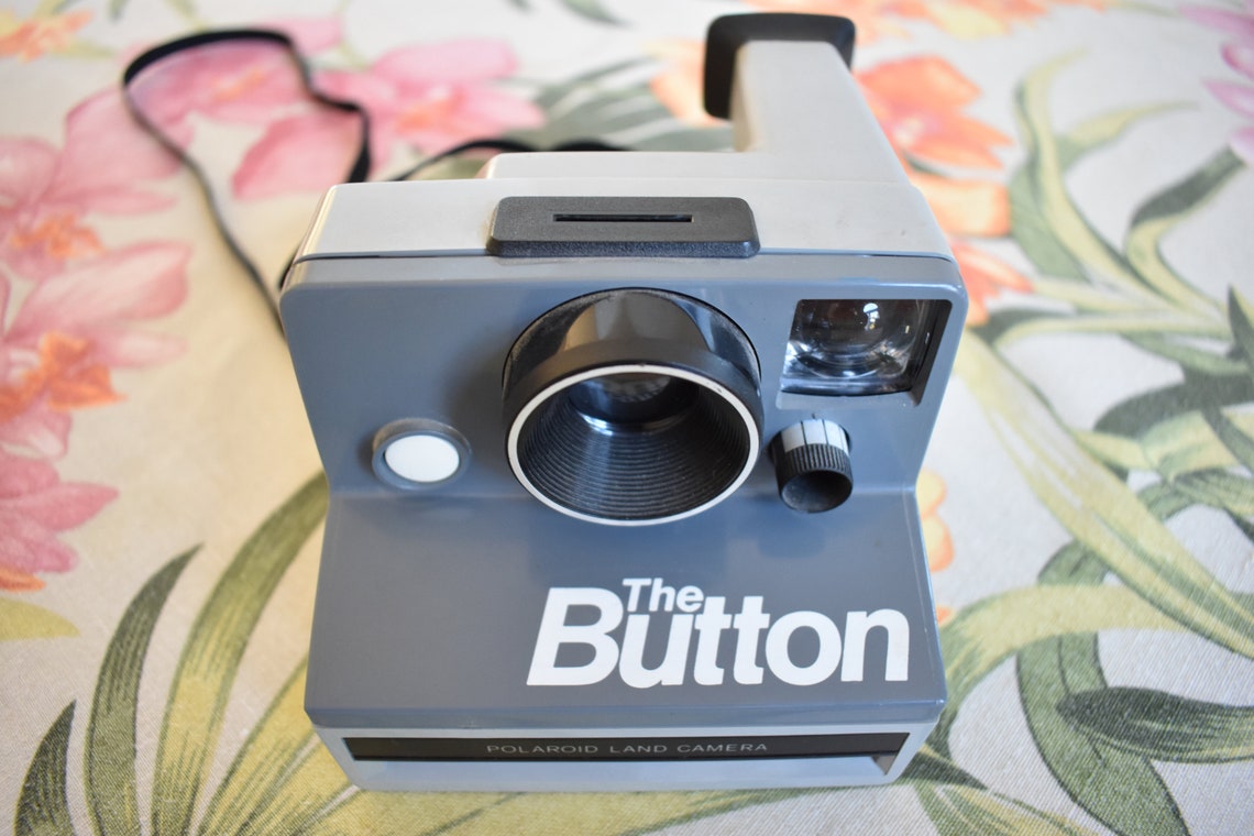 Vintage Polaroid Land Camera The Button Polaroid Vintage Etsy