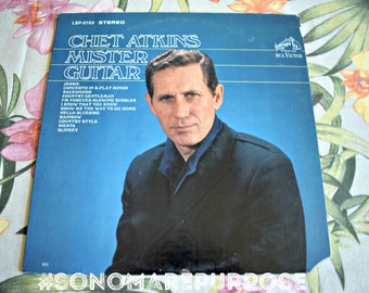 Chet Atkins Mister Guitar LSP 2103 Stereo Record 1967 Vintage Album Record, Folk Record, Country Record, Vinyl Record