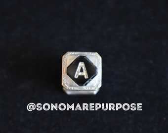 Unbranded Kum A Part Cuff Links Vintage Art Deco 1920's Bamboo Style "A" inlay, Antique Cuff Links,Vintage Cuff Links, Art Deco Style,Links