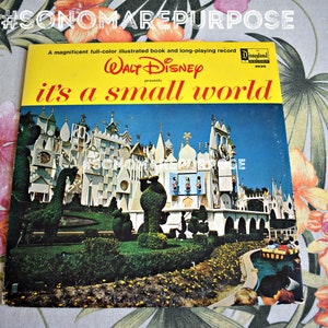 Walt Disney&#39;s its a small World Vintage 1964 Vinyl Record LP 3925 NEAR MINT, Record,Childrens Record, Kid Record,Its a Small World after all