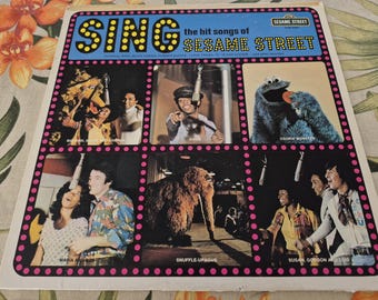Vintage Sesame Street – Sing The Hit Songs Of Sesame Street, CTW 22057, Sesame Street Records, Kermit the Frog, Miss Piggy, Muppets,Big Bird