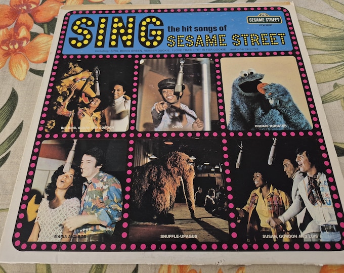 Vintage Sesame Street – Sing The Hit Songs Of Sesame Street, CTW 22057, Sesame Street Records, Kermit the Frog, Miss Piggy, Muppets,Big Bird