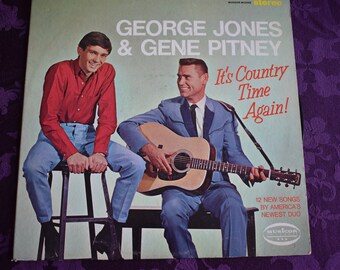 George Jones And Gene Pitney – It's Country Time Again! Vintage Vinyl Record MS3065, Grand Ole Opry, Old School Country Music, Country Music