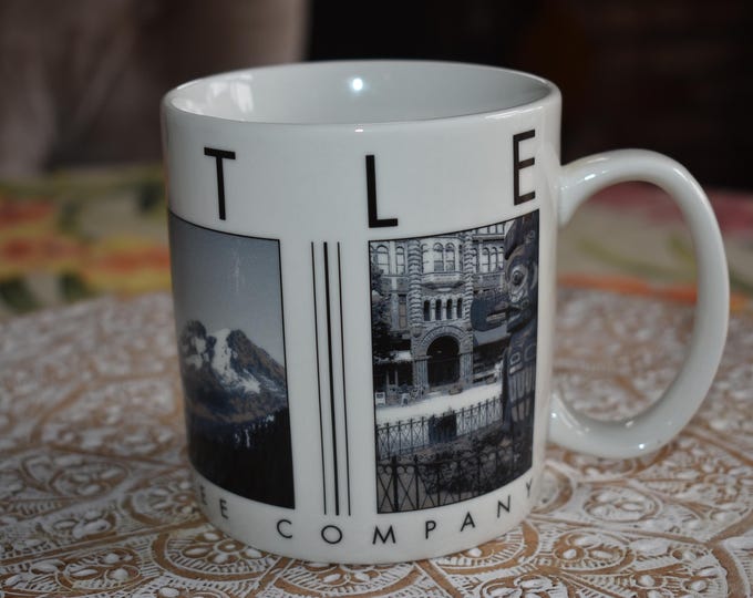 Starbucks Seattle City Barista City Scenes Series One Coffee Tea Mug 18 oz, Retired Starbucks Coffee Mug, Starbucks, Starbucks Coffee Mug
