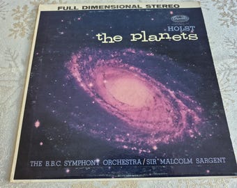 The BBC Symphony Orchestra, Sir Malcolm Sargent – The Planets - 12" Vintage Vinyl Record Album LP