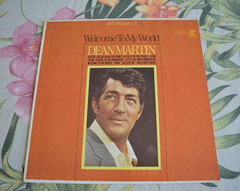 Dean Martin Welcome To My World 33 LP Pop Music Vintage Vinyl Record Album Stereo 1967, Dean Martin, Rat Pack Music, Dean Martin Music