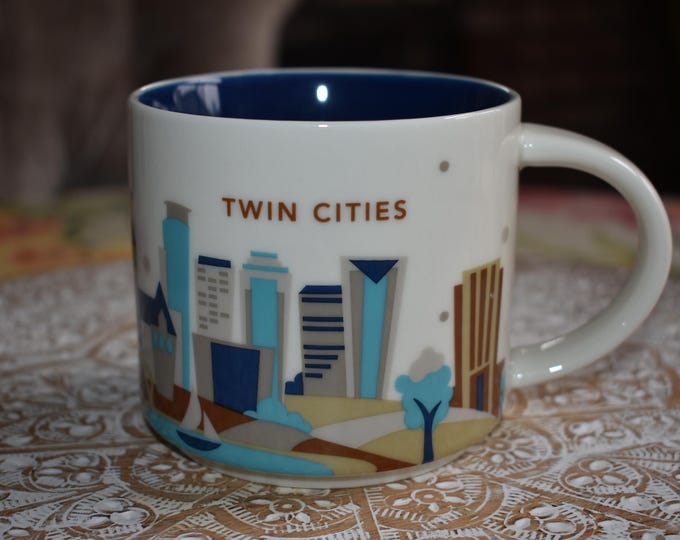 Starbucks Twin Cities You are Here Coffee Tea Mug 14 oz, Starbucks Retro Coffee Mug, Starbucks Label, Starbucks Coffee,Starbucks,Mermaid
