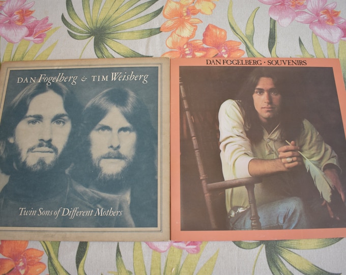 Dan Fogelberg Vintage Vinyl Rare Albums 1970's, Rock Record, Rock and Roll Vinyl Record, Souvenirs & Twin Brothers from a Different Mother