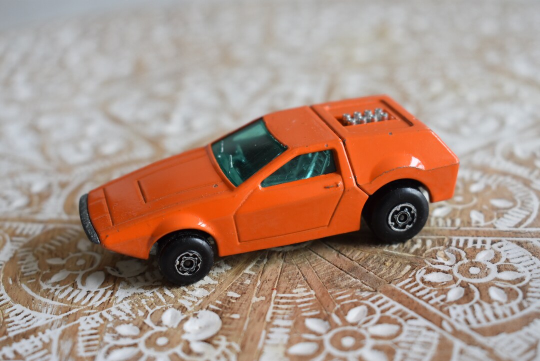 Vintage 1972 Matchbox Lesney Tanzara No 53 Superfast Orange Blue
