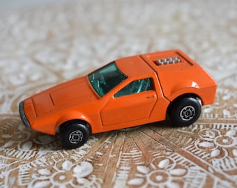 Vintage 1972 Matchbox Lesney Tanzara No 53 Superfast Orange Blue Windows Made in England No Box, Lesney Match Box Collectible Cars, Cars