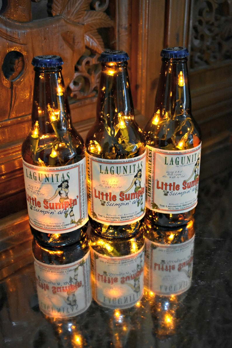 Lagunitas Little Sumpin Beer Bottle Light 3 Pack White lights | Etsy