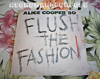 Alice Cooper Flush The Fashion 1980, LP Album Vintage Record, Rock Record, Rock and Roll Record, Alice Cooper Music