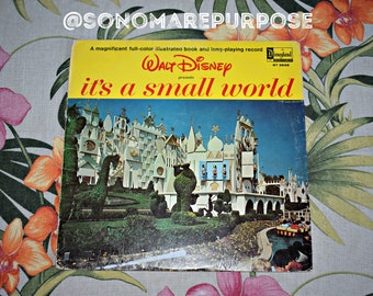 Walt Disney's its a small World Vintage 1964 Vinyl Record ST 3925, Record,Childrens Record, Kid Record,Its a Small World after all, Disney