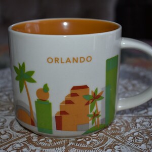 Starbucks Orlando You are Here Coffee Tea Mug 14 oz, Starbucks Retro Coffee Mug, Starbucks Label, Starbucks Coffee, Starbucks, Mermaid