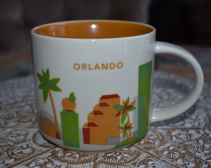Starbucks Orlando You are Here Coffee Tea Mug 14 oz, Starbucks Retro Coffee Mug, Starbucks Label, Starbucks Coffee, Starbucks, Mermaid
