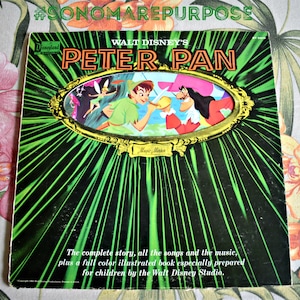 Walt Disney&#39;s Story And Songs From Peter Pan Vinyl Record LP ST 3910 Vintage 1962, Vintage Record, Childrens Record, Kids Record,Walt Disney