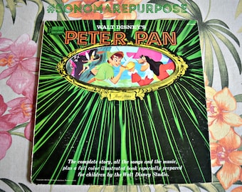 Walt Disney's Story And Songs From Peter Pan Vinyl Record LP ST 3910 Vintage 1962, Vintage Record, Childrens Record, Kids Record,Walt Disney