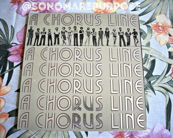 A Chorus Line Original Cast Recording Vintage Vinyl Record Album Stereo 1975, Columbia Records, Original Sound Track Recording, PS 33581