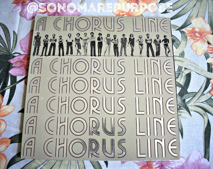 A Chorus Line Original Cast Recording Vintage Vinyl Record Album Stereo 1975, Columbia Records, Original Sound Track Recording, PS 33581
