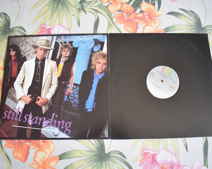 Lot of 2 Vintage Jason And The Scorchers Still Standing / Shotgun Blues, Vintage Vinyl Record Near Mint Record and Single 1986, ST-17219