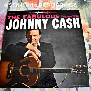 Johnny Cash The Fabulous 1958 LP Columbia 8122 Vintage Vinyl Record VG+ to NM Vintage Rare Album Record, Soft Rock Record, Country Record